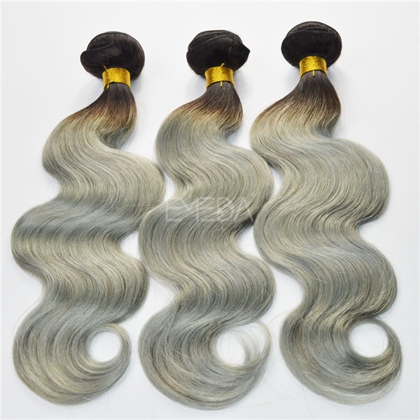 Brazilian Body Wave Hair Extensions Ombre 2T Cheap Virgin Human Hair Weaving Bundles  HN160